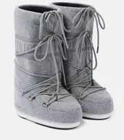 [Moon Boot] Moon Boot Icon felt snow boots UK 8 grey