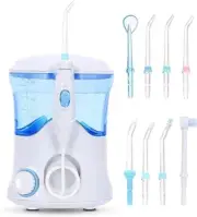 Water Flosser, Electric Oral Irrigator for Teeth & Braces, 10 Pressure Levels, 8