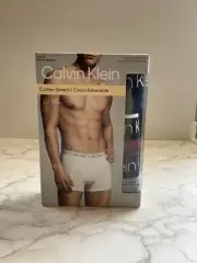 Calvin Klein Men's Cotton Stretch 3-Pack Trunk Small