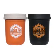 Aptus 8oz Re:Stash Jar - Black / Orange | 236ML | Silicone | Humidity Controlled