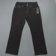 True Religion Jeans Men's 32x30 Black Ricky Relaxed Straight Flap Pocket SN NWT
