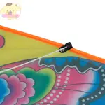 PINKFLOWER 1SET 90*50CM 蝴蝶印花長尾風箏戶外風箏玩具帶手柄線 EN