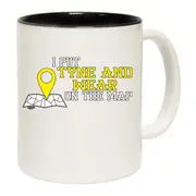 Put On The Map Tyne Wear Mug Cup