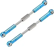 XYWHPGV RC Front/Rear Steering Linkage Servo Link Pull Rod Turnbuckle 95mm 2PCS (Blue)(c0855 aa939 ee21a 712e7 93832 02a92
