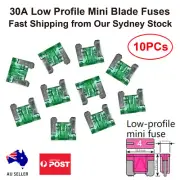 10-Pack 30A Low Profile Mini Blade Fuses Green Car Truck Auto Fuses 30 Amp Fuse