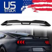 For Ford Mustang 2024 Dark Horse Style Rear Spoiler w/Gurney Flap Glossy Black (for: Ford)