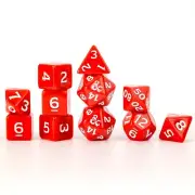 SDZ2002-02 Sirius Dice Dungeons & Dragons: New Adventurer Set - Red Dice