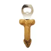 Opener Beer Bottle Penis Figured Wood Vintage Collectibles Drink Accessories