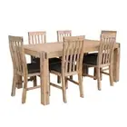 7 Pieces Dining Suite 180cm Medium Size Dining Table & 6X Chairs with Solid Acac