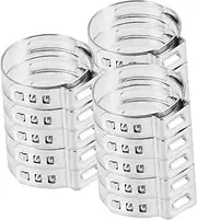 50pcs Stainless Steel Single Ear Hose Clamps Pipe Clamp Band for Automotive and Industrial Applications