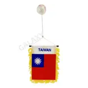 Taiwan Flag Mini Banner / Double Sided Mini Taiwan Car Window Flag