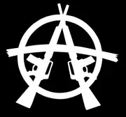 2A Anarchy Sticker - 5" Decal {White}- Decal, Liberty, 2nd Amendment, Come and take it, Merica, 2A, Bumper Sticker Window SIX730W