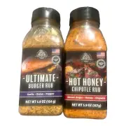 Pit Boss BBQ Gift Pack - Hot Honey Chipotle Rub 5.9oz, Ultimate Burger 5.8oz