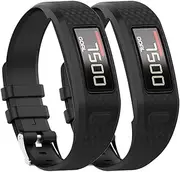 QGHXO Band for Garmin Vivofit 1 / Vivofit2, Soft Silicone Replacement Watch Band Strap for Garmin Vivofit 1 / Garmin Vivofit 2 Activity Tracker, Small, Large, Ten Colors