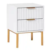 Cooper & Co. Indy 40cm Bedside Table White