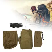 (Light Tan)210T Polyester Fabric Outdoor Rhombic Waterproof Sun Proof Campi CH