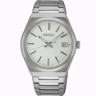 【SEIKO 精工】CS系列簡約石英手錶-39mm 送行動電源(SUR553P1/6N52-00H0S)