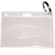 NEW 50 Pack Kevron ID18 ID Card Holder With Ring Clear Identification