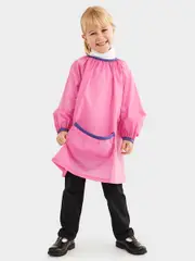 Kids School Art Smock - Medium Pink