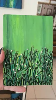 art paintings original, Snowdrops With Pearls
