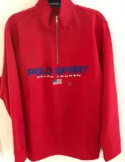 Ralph Lauren Polo Sport Pullover 1/4 Zip Red Size XL USA NWT