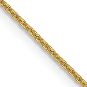 14K Yellow Gold 16 Inch .9mm Cable With Lobster Clasp Chain