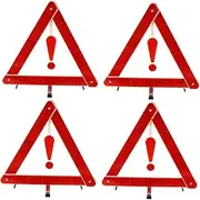 iplusmile Car Warning Signs Kit 4pcs Auto Warning Triangle Car Safety Kit Easy to Install