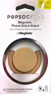 PopSockets - MagSafe Round PopGrip Cell Phone Grip & Stand, with Adapter Ring