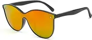 [HAOMAO] Square Gradient Polarized Sunglasses For Men And Women Square One-Piece Lens Eyewear Uv400 Sun Glasses Other Orangeblack