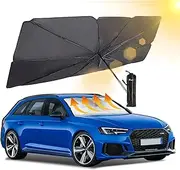 Windshield Sunshade | Brella Shield for Car，Foldable Umbrella Sun Shade Car Blocks UV Rays Heat Keep Vehicle Cool - Automotive Interior Accessories for Sun Protection，Fit Most Vehicl
