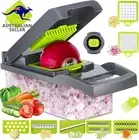 Premium Vegetable Chopper, 7 Blade Veggie Chopper, Cutter, Dicer, 12-In-1 Onion