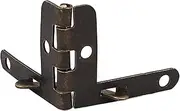 Aexit Jewelry (Construction hardware) Case Wine Box Vintage Style 90 Degree Support Spring Hinge (35ry472qf67) Bronze Tone