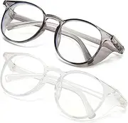Outray 2 Pairs Anti Fog Safety Goggles Protective Glasses Blue Light Blocking Eyeglasses for Men Women