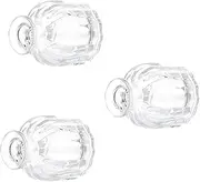 Gatuida Empty Glass Diffuser Bottles Aromatherapy Jars 3pcs Refillable Bottles for Essential Oils Home Fragrance