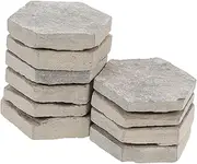 Kisangel 10Pcs Natural Rock for Fish Tank Decoration Realistic Aquarium Landscaping for Turtles Reptiles Amphibians Easy to Clean Up Terrarium Rocks