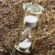 Lovely 4" Brass Sand Timer 1 minute Hourglass Home Decor Xmas Christmas Gifts