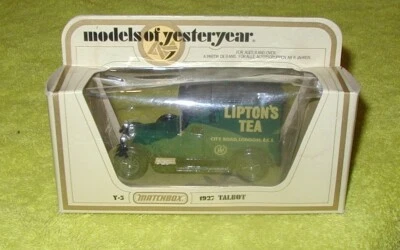 Matchbox Models of Yesteryear 1927 Talbot Lipton Tea diecast coca cola panel tru