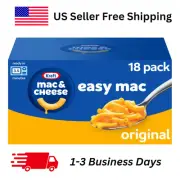 Kraft Easy Original Cheese Macaroni and Cheese Dinner Microwavable Dinner, 18 Ct