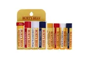 Best Of Burts Moisturizing Lip Balm Set by Burts Bees for Unisex - 4 Pc 0.15oz Lip Balm Beeswax, 0.15oz Lip Balm Strawberry, 0.15oz Lip Balm Coconut and Pear, 0.15oz Lip Balm Vanilla Bean