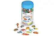 Learning Resources Fun Fish Counters - Set of 60, Ages 3+ Fishing Toys for Kids, Educational Counting and Sorting Toy, Animal Toys for Kids