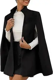 [Qolkmuiy-GJ] Womens Winter Vest Wool Blend Jacket Open Front Stand Collar Shacket Coat Fashion Sleeveless Woolen Outwear