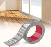 3.3FT 0.4" Doorway Threshold Ramp, Cuttable Self-Adhesive Rubber Threshold, Wheelchair Stroller Scooter Decelerator Ramp Rubber Threshold Ramp(Gray)
