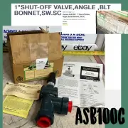 HANSEN WELDING VALVE REFRIGERATION 1" SHUT OFF ASB100C SOV, ANG, BLT BONNT SW SC
