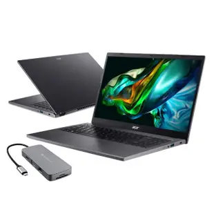 【Acer】集線器組★15.6吋i3輕薄筆電(Aspire 5/A515-58P-30EZ/i3-1305U/8G/512G/W11)