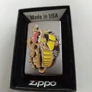 Zippo My Neighbor Totoro Cat Bus Metal Silver One Sided Processing Lighter Japan