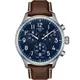 TISSOT 天梭 韻馳系列 Chrono XL計時手錶-藍x咖啡/45mm T1166171604200