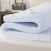 WhatsBedding 3 Inch Memory Foam Mattress Topper Twin Size with Soft Cover, Memory Foam Bed Topper with Removable & Washable Cover Rayon from Bamboo for Back Pain (75x39x3in)