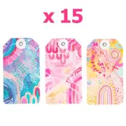 15 x ABORIGINAL GIFT TAGS - AUSTRALIA, INDIGENOUS, SOUVENIR, CHRISTMAS, BIRTHDAY