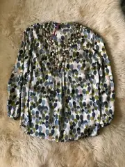 NWT Boden Silk Feather Top, sz 14 (UK 18)