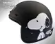 KK安全帽｜SNOOPY 史努比 SY-03 側臉款 消光黑 正版授權復古帽 3/4罩『耀瑪騎士機車安全帽部品』